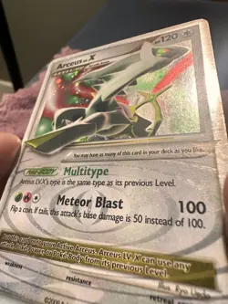 Arceus LV.X 95/99 AR Rare LV.X Arceus Holo Pokemon - MP - Image 5