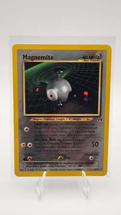 Pokemon Magnemite #26/75 Non-Holo Rare - 2001 Unlimited Neo Discovery - NM to MT - Image 1