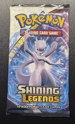 Pokemon TCG: 2017 Shining Legends Booster Pack Sealed Mewtwo Art - Image 1