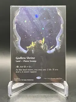 MTG Godless Shrine (Borderless Galaxy Foil) R 0375 Edge of Eternities Rare NM/M - Image 1
