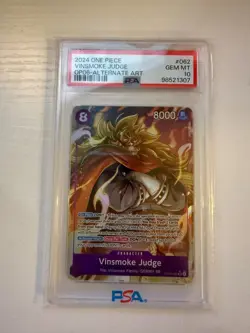 One Piece TCG OP06 Wings of Captain Vinsmoke Judge Alt Art 062 PSA 10 ENGLISH - Image 1