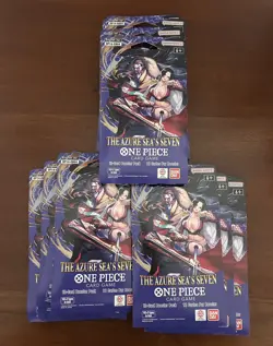 10x One Piece OP14 The Azure Sea's Seven Sleeved Booster Lot Of 10 - Image 1