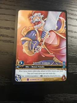 Extended Art Leeroy Jenkins World of Warcraft TCG 198/361 - Image 1