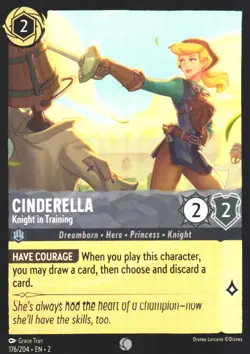 Cinderella - Knight in Training 14 Promo Disney Lorcana Promo Cards NM Lorcana D - Image 1