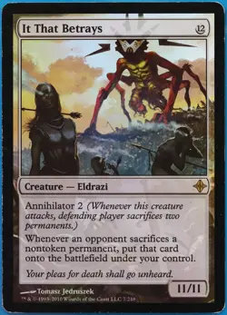 It That Betrays FOIL Rise of the Eldrazi PLD Rare MTG CARD (ID# 509496) ABUGames - Image 1