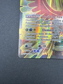 Ho-Oh EX (Full Art) 121/122 Breakpoint Holo Missing Texture Error Card - Image 5