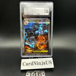 CGC GEM MINT 10 Mega Charizard X ex SAR 110/080 Inferno X M2 Pokemon Card 146 - Image 1