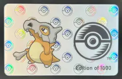 2022 Pokemon Center X Bear Walker Cubone Collection Card - Image 1