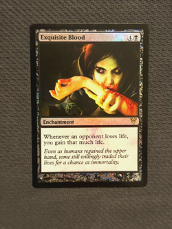 mtg Exquisite Blood Avacyn Restored Foil LP-NM - Looks Great! - Image 1