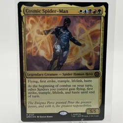 COSMIC SPIDER-MAN Mythic Rare Marvel's Spider-Man Foil Mint Magic: The Gathering - Image 1