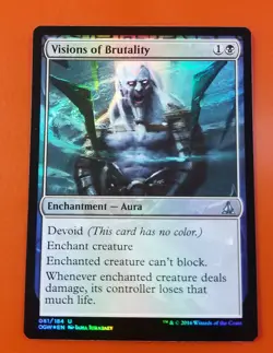 1x Visions of Brutality | FOIL | Oath of the Gatewatch | MTG Magic Cards - Image 1