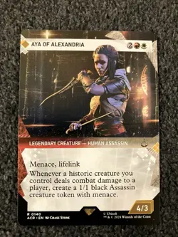 Magic MTG - Aya of Alexandria (Showcase) - Universes Beyond: Assassin's Creed - Image 1