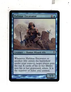 MTG SkeenAB Halimar Excavator FOIL from Worldwake. LP. - Image 1