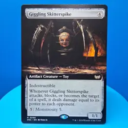 Giggling Skitterspike (Extended Art) Commander Duskmourn House of Horror Regular - Image 1
