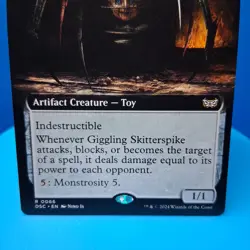 Giggling Skitterspike (Extended Art) Commander Duskmourn House of Horror Regular - Image 2