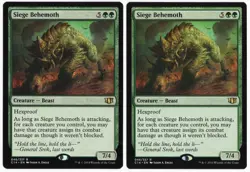 Siege Behemoth x2 2x Commander 2014 Green Rare Creature MTG NM AZ1 - Image 1