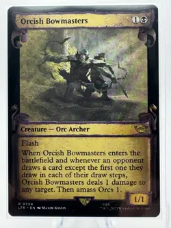 Near Mint Orcish Bowmasters (Showcase Scrolls) (554) MTG Lord of the Rings - Image 1
