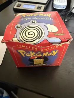 1999 Pokemon 23K Gold Plated Poliwhirl Card w/ Pokeball & Box Sealed - Image 1