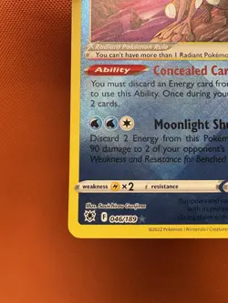 Pokemon TCG Radiant Greninja Astral Radiance 046/189 Holo Radiant Rare NM - Image 4