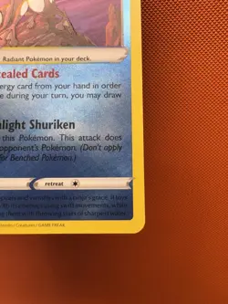 Pokemon TCG Radiant Greninja Astral Radiance 046/189 Holo Radiant Rare NM - Image 5