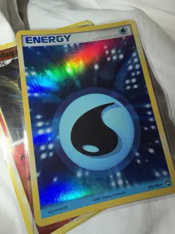 Water Energy Holo 105/108 2007 Power Keepers Pokemon TCG Light Play LP - Image 1