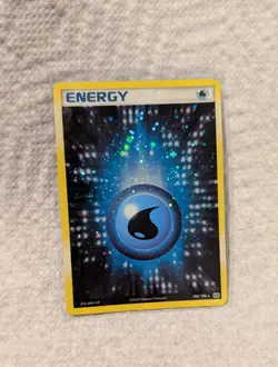 Pokemon TCG Water Energy Emerald Holo Card 103/106 - Image 1