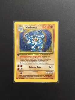 1999 POKEMON DECK 1ST ED HOLO MACHAMP MP 💫 - Image 1