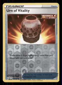 Urn of Vitality SWSH05: Battle Styles #139/163 Uncommon Reverse Holo Pokemon LP - Image 1