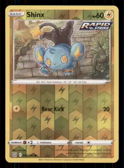 Shinx SWSH05: Battle Styles #046/163 Common Reverse Holo Pokemon LP - Image 1