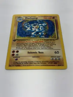 Pokemon TCG Machamp 8/102 Holo First Edition Base Set Holo Heavily Played - Image 4