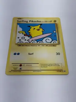 Pokemon TCG Surfing Pikachu 111/108 Evolutions XY Secret Rare Moderately Played - Image 4