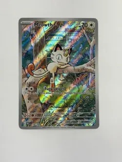 Pokemon TCG Meowth 106/094 Illustration Rare Phantasmal Flames Holo Near Mint - Image 1
