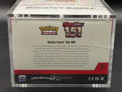 Pokemon 151 SV3.5 Booster Bundle Display Factory Sealed Case W/Acrylic Case - Image 3