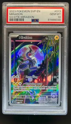 2023-25 Pokemon SV Black Star Promos - SVP EN Miraidon #013 PSA 10 - Image 1