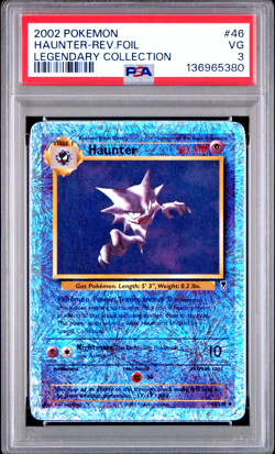 PSA 3 2002 Pokemon Legendary Collection Haunter 46/110 Reverse Holo Foil - Image 1