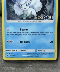 Pokemon Alolan Vulpix - Toys R Us Promo 021/145 Holo HP 60 New Sealed Last One - Image 3