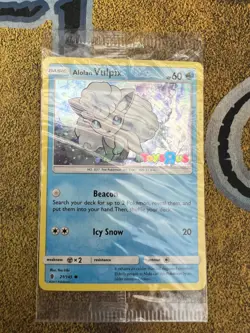 Pokemon SEALED Alolan Vulpix 21/145 Toys R Us Promo Holofoil!! - Image 1