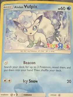 Alolan Vulpix Holo 2017 Pokemon Toys R Us Promo Card (21/145) SEALED - Image 4