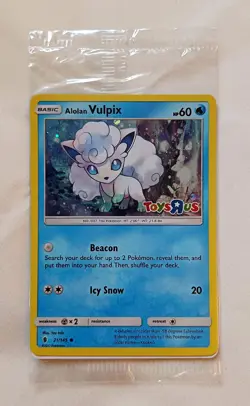 Sealed Alolan Vulpix 21/145 'Toys R Us' stamped Promo Pokemon Card - Image 2