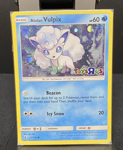 Alolan Vulpix - 21/145 (Toys R Us Promo) Holo New Sealed Pokemon TCG Exclusive - Image 1
