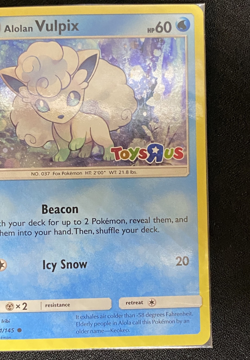 Alolan Vulpix - 21/145 (Toys R Us Promo) Holo New Sealed Pokemon TCG Exclusive - Image 4