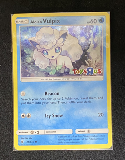 Alolan Vulpix - 21/145 (Toys R Us Promo) Holo New Sealed Pokemon TCG Exclusive - Image 5