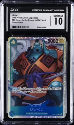 2024 ONE PIECE JPN 500 YEARS IN THE FUTURE - SUPER RARE JINBE CGC 10 GEM MINT - Image 1