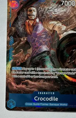 One Piece TCG Crocodile Alt Art SR OP09 #046 Emperors In The New World - Image 5