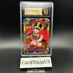 GC PRISTINE 10 Luffy P-110 ONE PIECE Premium Card Collection ONE PIECE DAY 25 - Image 1