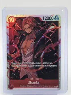 SHANKS 2024 ONE PIECE EMPERORS IN THE NEW WORLD SUPER RARE A OP09-004 Q5571 - Image 1