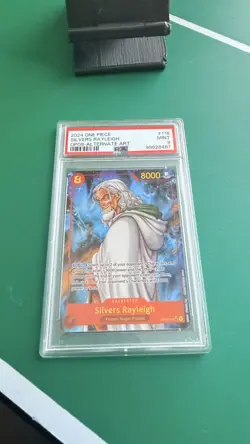 One Piece TCG - Silvers Rayleigh OP08-118 Secret Alternate Art PSA 10 - Image 3