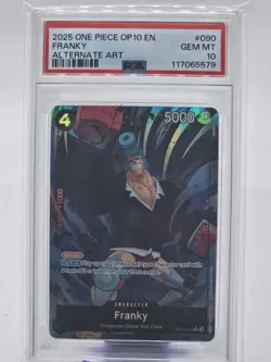 Franky #090 2025 One Piece Op10-Royal Blood PSA 10 Alternate Art - Image 1