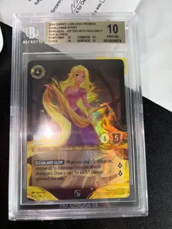 2024 DISNEY LORCANA EN C1-LORCANA CHALLENGE PROMO #4 RAPUNZEL TOP PRIZE BGS 10 - Image 1