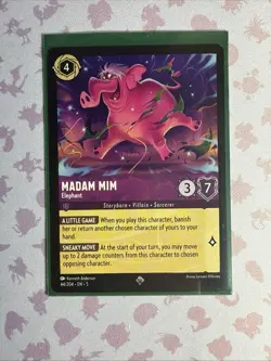 Disney Lorcana TCG Shimmering Skies Madam Mim Elephant Super Rare Non Foil - Image 1